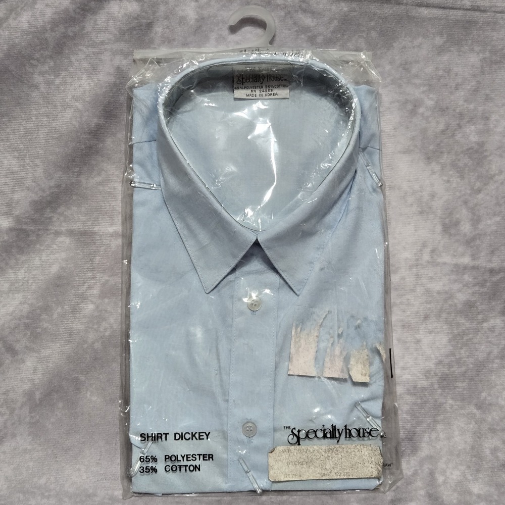 Mens Tuxedo Dickey Shirt Specialty House Powder Blue NOS